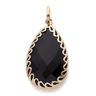 Jewelry Pendants Gemstone Technibond® Faceted Gem Pear Shaped