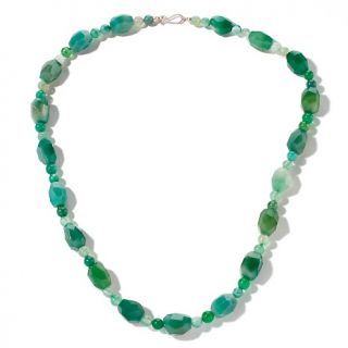 Jay King Green Agate Sterling Silver 27 Necklace