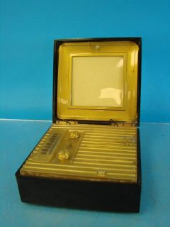 Emerson 570 Jewelry Box Portable Antique Mini Tube Radio Black Cabinet