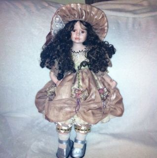 Porcelain Doll CFP  840 Victorian Dress 22 Collectible Vintage German