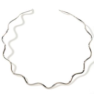 Mine Finds by Jay King Wavy Design Sterling Silver Collar Necklace