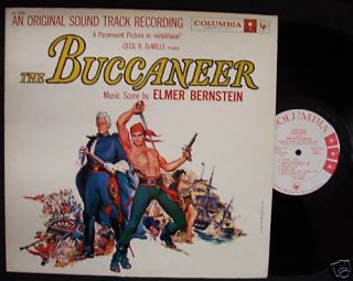 The Buccaneer Soundtrack LP Elmer Bernstein Promo