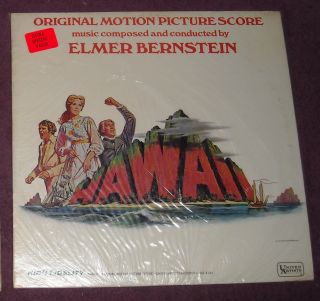 SEALED 1966 Hawaii Film Soundtrack LP Elmer Bernstein