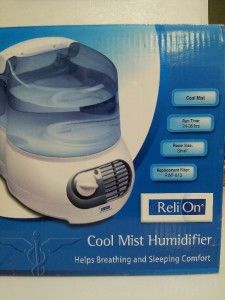 Reli on Cool Mist Humidifier 24 36 Hours Running 1 25 Gallon 2 Setting