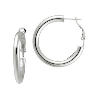  of high polished clutchless hoop earrings 1 3 8 rating 1 $ 44 90 free