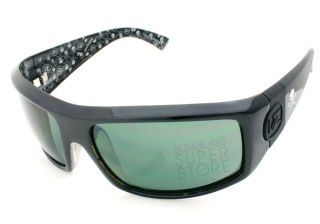 New $100 Von Zipper Sunglasses Clutch BSJ Black Grey Jackass Limited