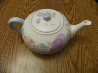 ernestine salerno italy multicolor floral teapot