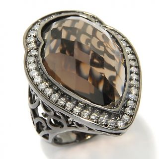  smoky quartz and cz sterling silver ring rating 18 $ 38 47 s h $ 5