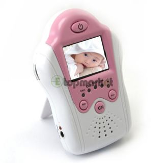 4GHz 1.8\ LCD Wireless IR Camera Baby Monitor (white and red)