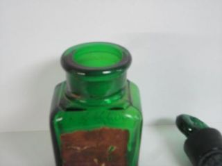 Larkin Soap Company Buffalo Green Embossed Bottle Glass Stopper Label
