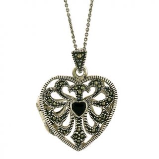  silver filigree heart locket pendant with 18 chain rating 2 $ 46 90