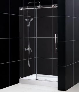 dreamline enigma x 48 x 76 shower door 3 8 10mm thick tempered clear