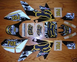 NSTYLE TEAM FOX ENCORE CRF50 GRAPHICS KIT DECALS STICKERS HONDA CRF 50