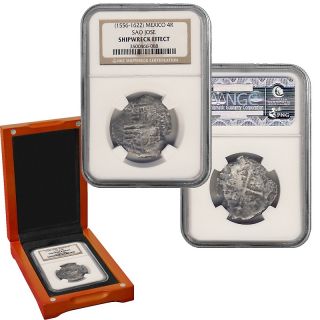 Sao Jose 4 Shipwreck 90% Silver Reales Coin   NGC Certified