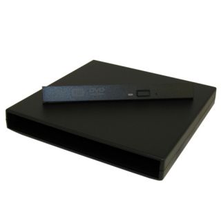 USB External Slim Caddy Case Enclosure for SATA Laptop CD DVD Drive