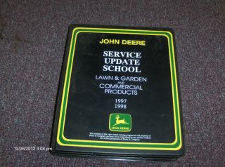 John Deere Service Update School Commercial Products 1997 1998