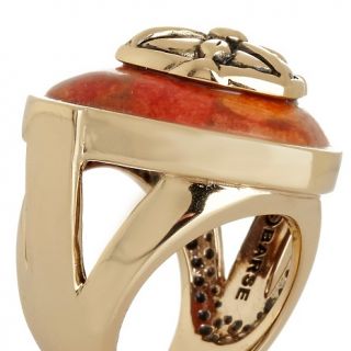 Jewelry Rings Gemstone Studio Barse Orange Sponge Coral Bronze