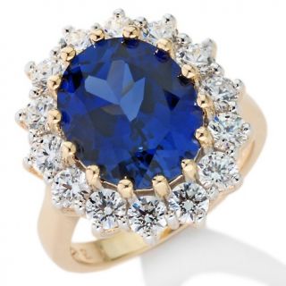 4ct Absolute™ and Created Sapphire Oval Princess Ring
