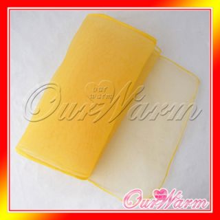 20 Gold   Yellow Organza Table Runners Wedding Party Decoration Colors