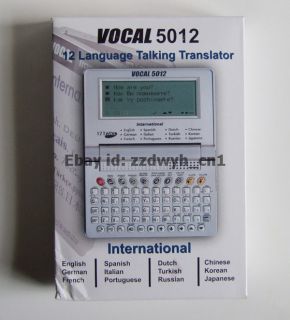 12 Language Voice Translator Electronic Dictionary 5012