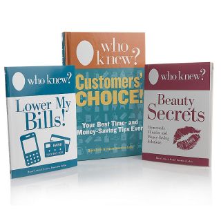 Who Knew? Customers Choice 3 Book Set of Best Tips