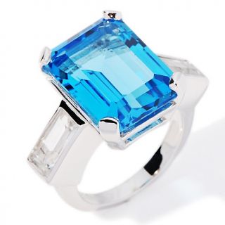 Jewelry Rings Gemstone Colleen Lopez 16.09ct Swiss Blue and White