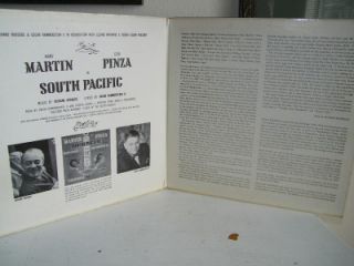 South Pacific Mary Martin Ezio Pinza LP VG Vinyl Record 4815