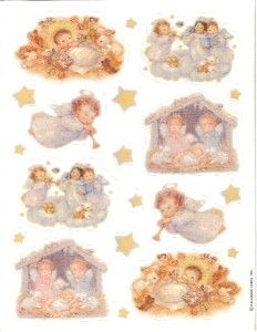 Christmas Hallmark Assorted Vintage Sticker Sheets Choice Precious