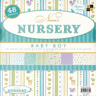 104 7963 die cuts with a view 12 x 12 nana s nursery paper stack baby