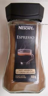 Nescafe Espresso Instant Coffee Lot of 2 Jars x 100 G