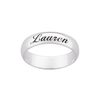 106 9599 sterling silver engravable band ring rating be the first to