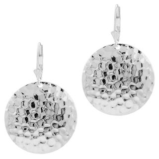 105 3942 sterling silver hammered disc drop earrings rating be the