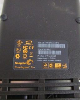 Lot of 3 Segate FreeAgent Pro 465GB External Hard Drives Used