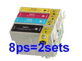 Refilled Ink T127 for Epson Workforce 520 630 635 633 840 Stylus