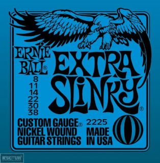 12 Sets of Ernie Ball 2225 Nickel Extra Slinky Electric Guitar Strings