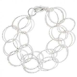 106 5217 sterling silver sophisticated double oval link bracelet note