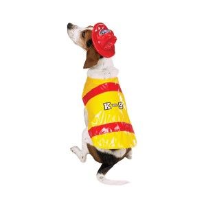 Halloween Dog Costume Pawfield Fire Fighter Chief XS