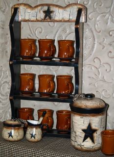  bids what a great find large vintage shelf with matching coffee cups