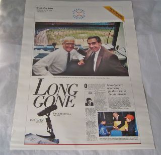 Ernie Harwell Paul Carey Detroit Free Press 1991 Long Gone Goodbye