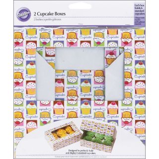 111 4059 wilton cupcake box 6 cavity 2 pack cupcake heaven 9 4 5 x 6 1