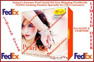 Natures Essence Pearl Facial Kit White Complexion Fairness Glow Free