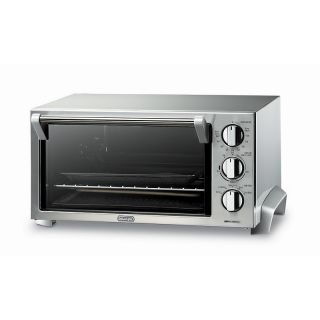 110 5592 de longhi de longhi 6 slice stainless steel toaster oven with