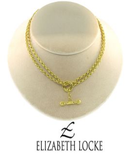 Elizabeth Locke 19KARAT Gold Link Necklace