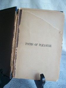Poems of Pleasure by Ella Wheeler Wilcox 1900s HB