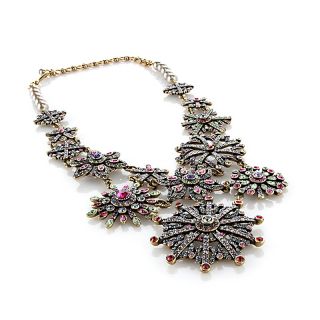 Heidi Daus Sparkling Snowflake Crystal Link Bib Necklace
