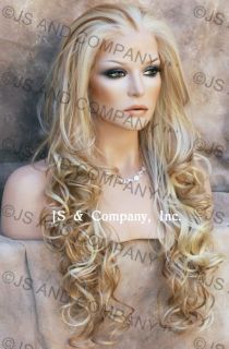 Hi Temp Lace Front Wig So Realistic Pale Blonde Strawberry Highlight
