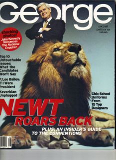 Newt Gingrich JFK Jr George Magazine 8 96 F Lee Bailey