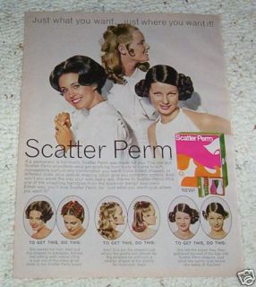 1969 Scatter Perm Erin Gray Cheryl Tiegs Forristal Ad