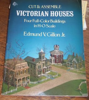  Assemble HO Scale Victorian Houses Village Full Color Buildings