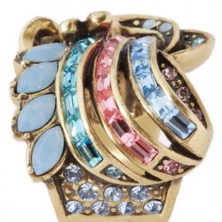 Heidi Daus Simply Sophisticated Swirling Crystal Baguette Ring at